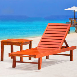 Porcellana Sofà piegante del Recliner della mobilia all'aperto di legno solida della sedia di spiaggia per la piscina dell'hotel fornitore