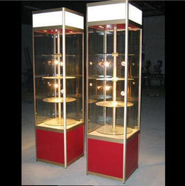 Porcellana Contenitore per esposizione delicato multifunzionale del deposito, armadietto di esposizione di vetro con le luci fornitore