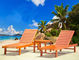 Sofà piegante del Recliner della mobilia all'aperto di legno solida della sedia di spiaggia per la piscina dell'hotel fornitore