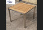 Parte alta all'aperto di legno solida della mobilia dell'acciaio inossidabile con l'offerta speciale ODM/dell'OEM fornitore