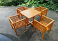 Tabella del giardino e sedie impermeabili, bene durevole stabile dei mobili da giardino di legno solidi fornitore