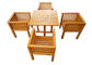 Tabella del giardino e sedie impermeabili, bene durevole stabile dei mobili da giardino di legno solidi fornitore